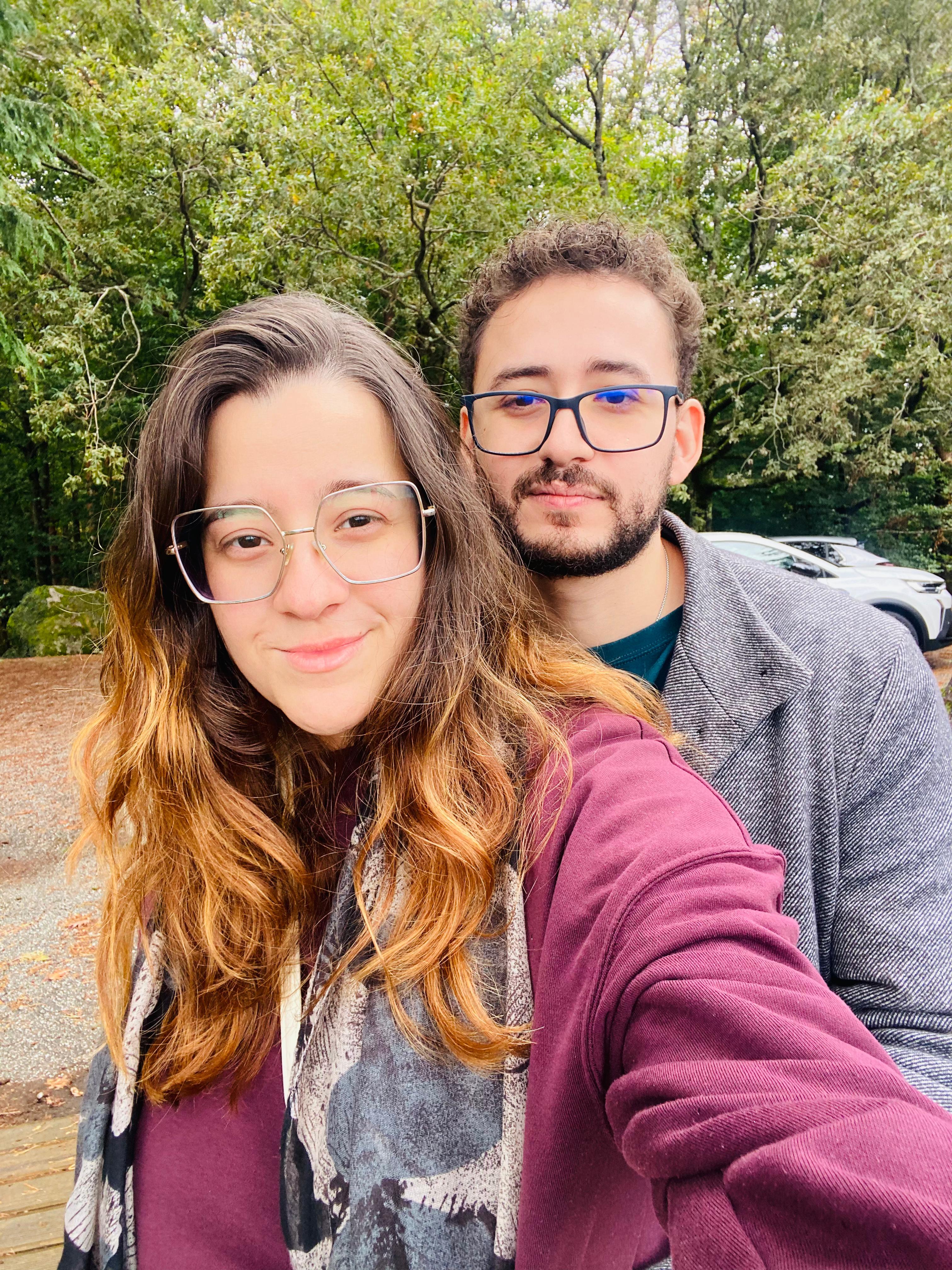 Eduardo e Luiza em um momento juntos