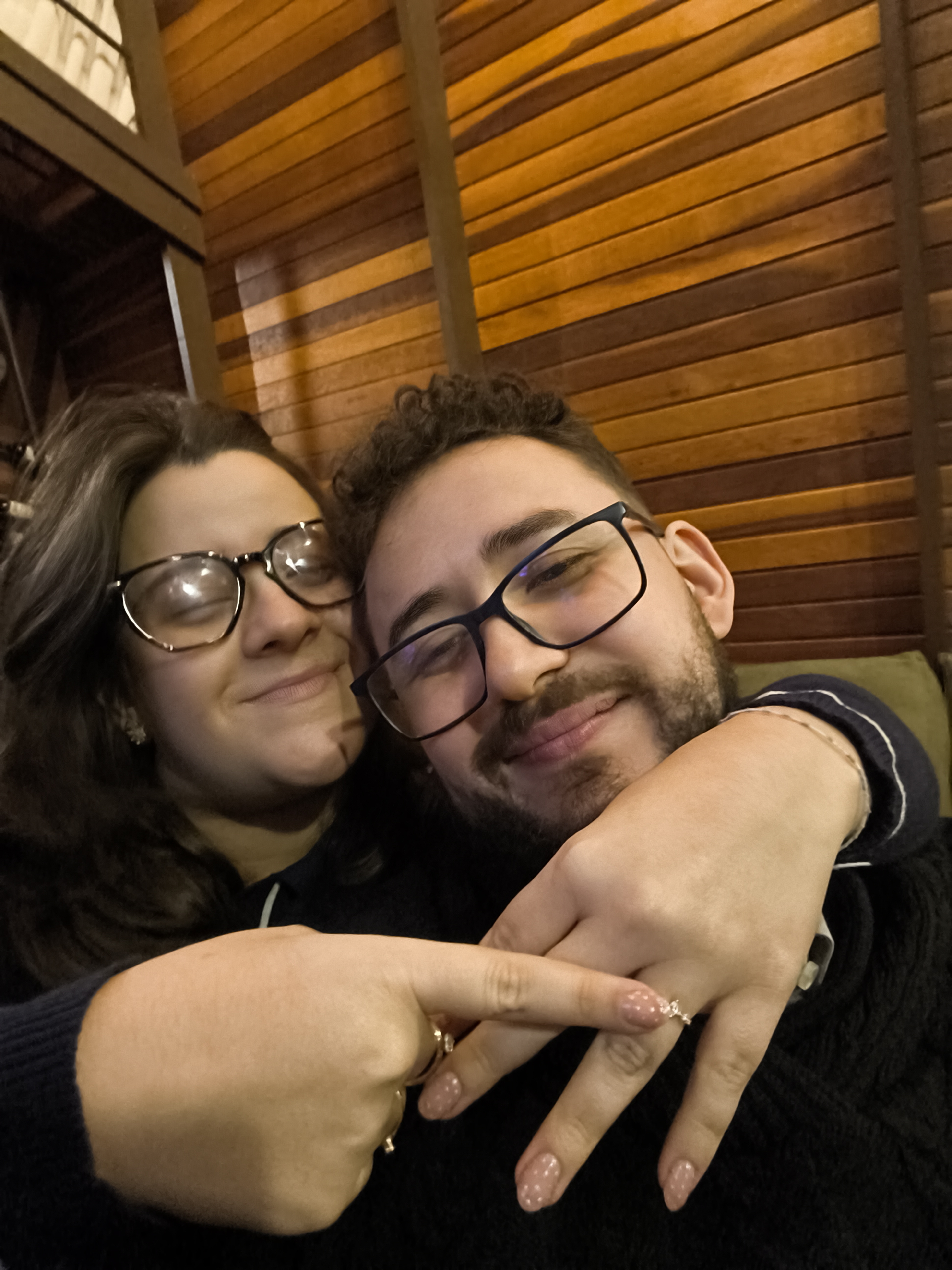 Eduardo e Luiza em um momento juntos