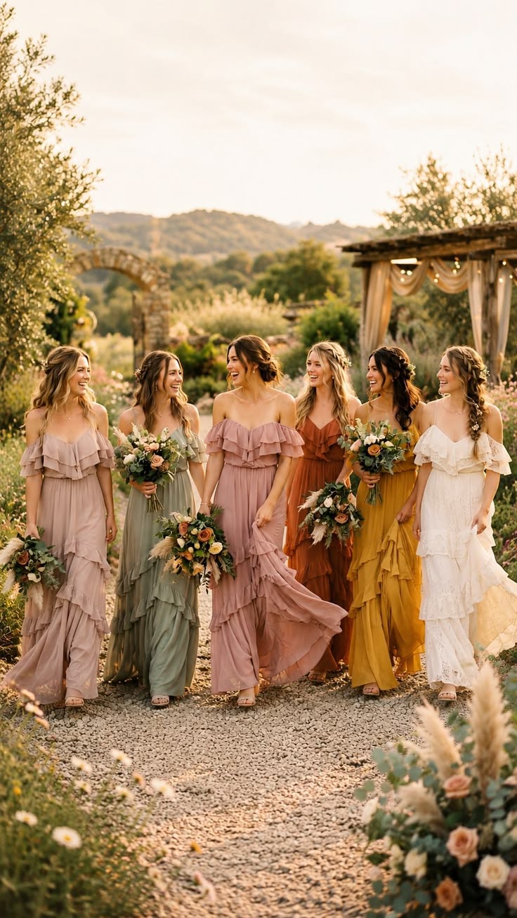 Inspiração de looks para celebração ao ar livre